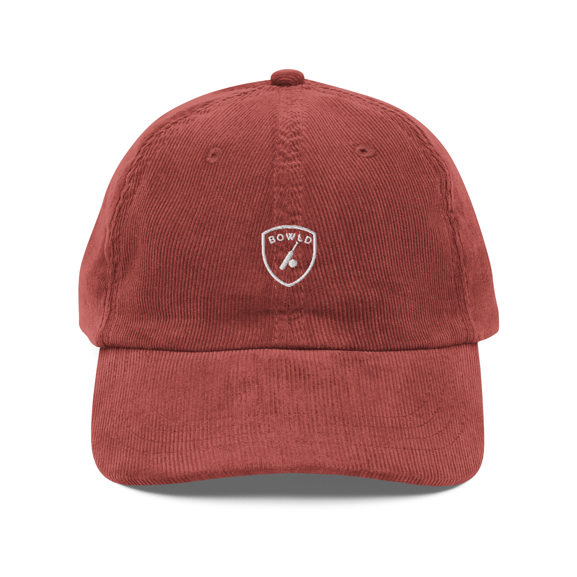 Bowld Club Vintage Corduroy Cap Burgundy